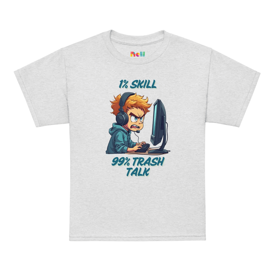 1% Skill, 99% Trash Talk Youth Sports Tee product image (72)