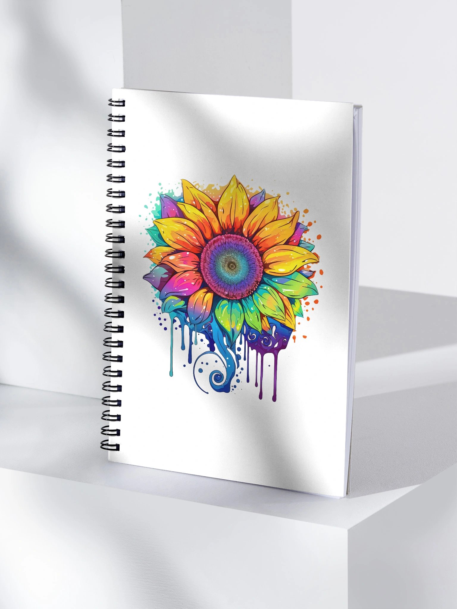 Cosmic Bloom Spiral Notebook product image (4)