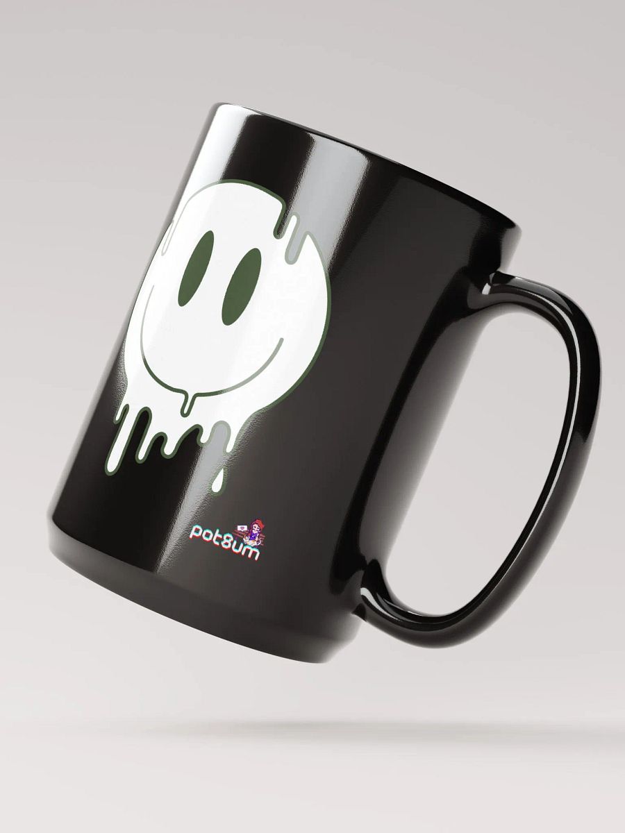GIVE A SH*T black glossy mug product image (3)