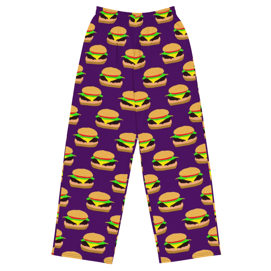 Burger Pattern Wideleg Pants product image (2)
