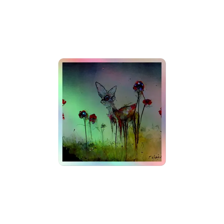 Enchanted Deer Holographic Sticker Sheet product image (1)
