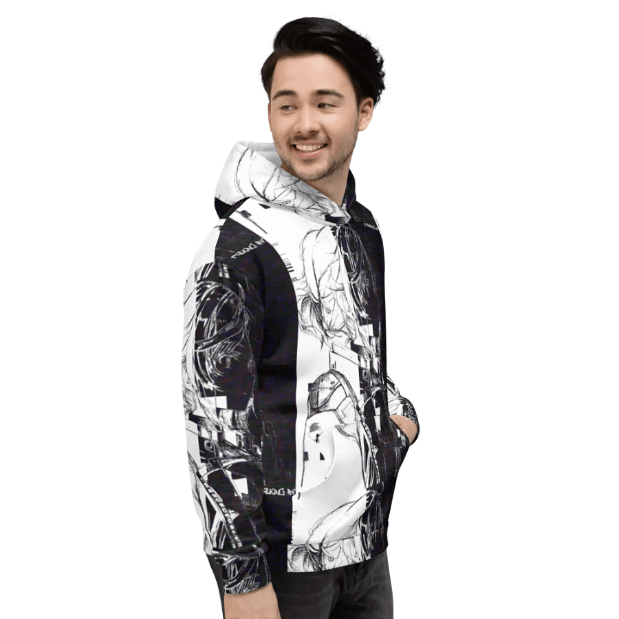Tactical Military Glitch Anime Girl AOP Hoodie product image (6)