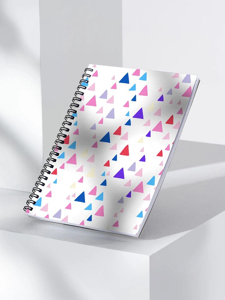 Multicolor Abstract Triangles Spiral Notebook product image (2)