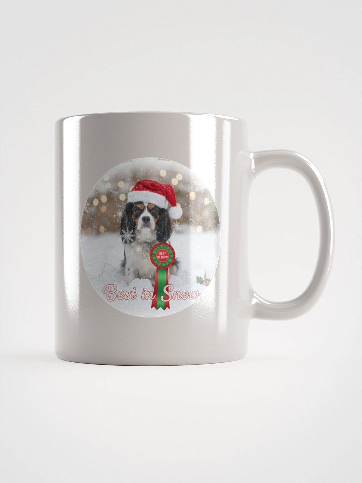 White Glossy Mug with Baxter Best in Snow product image (3)