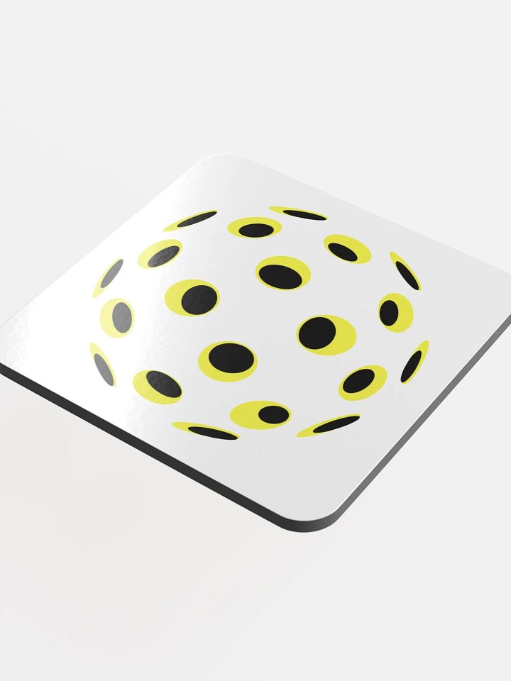 Pickleball Spiral Sunburst Cork Coaster product image (1)