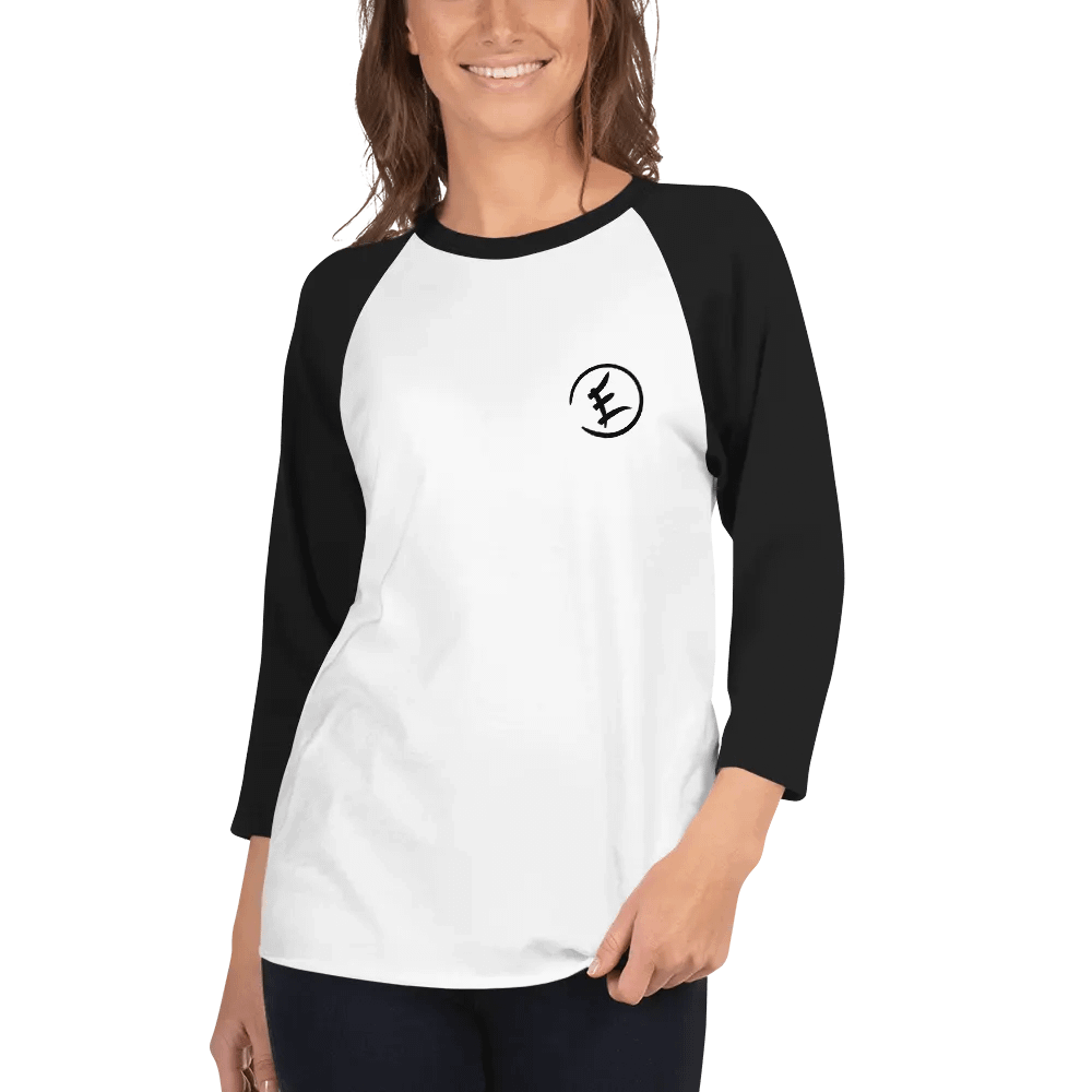 Calligraph-E Baseball Tee (BLACK LOGO) product image (5)