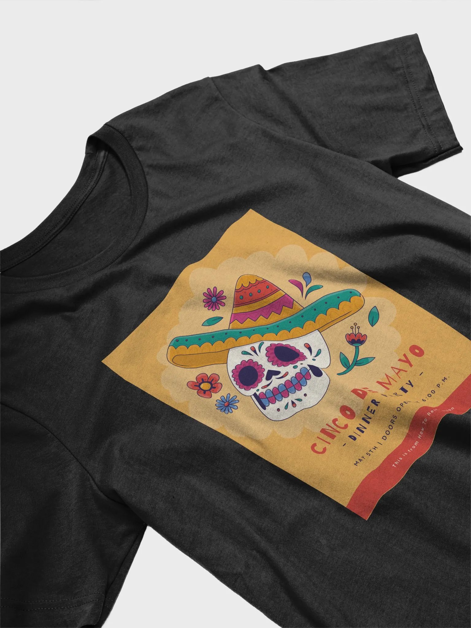 Fiesta Skull Cinco de Mayo T-Shirt product image (10)