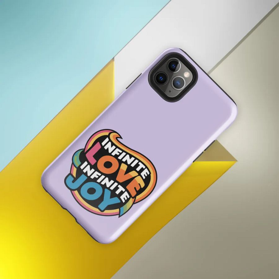 Infinite Love Infinite Joy Tough Case for Iphone (Purple) product image (8)