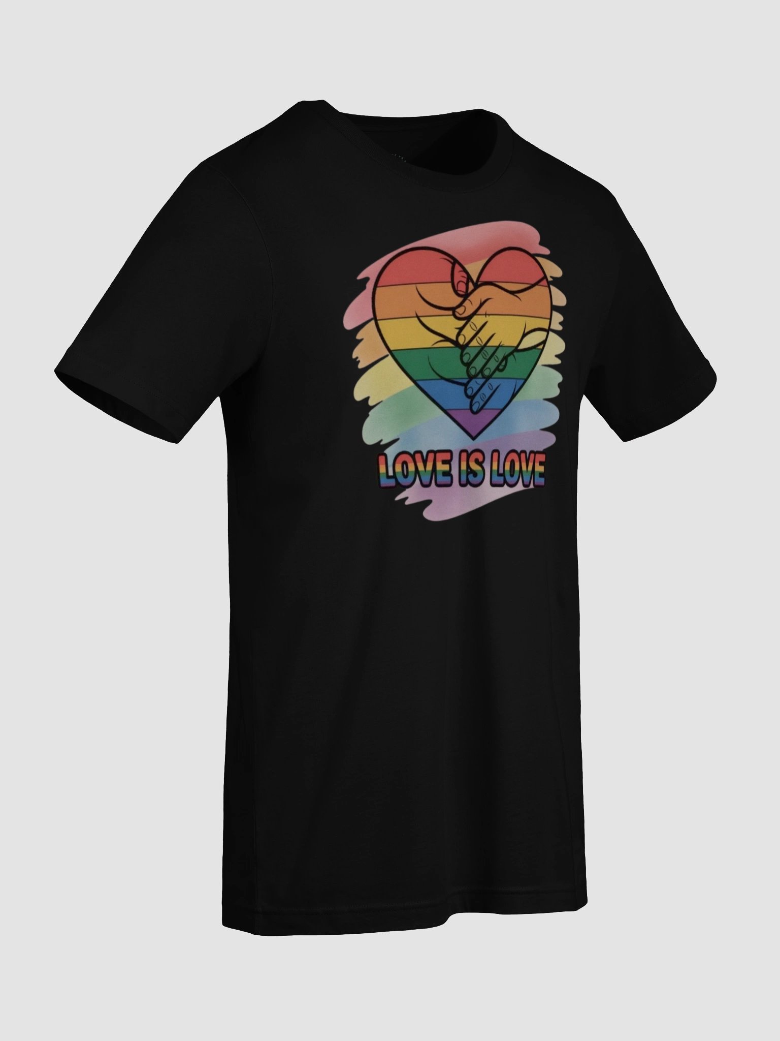 Unisex Love Is Love Pride T-Shirt - Rainbow Heart Design product image (89)