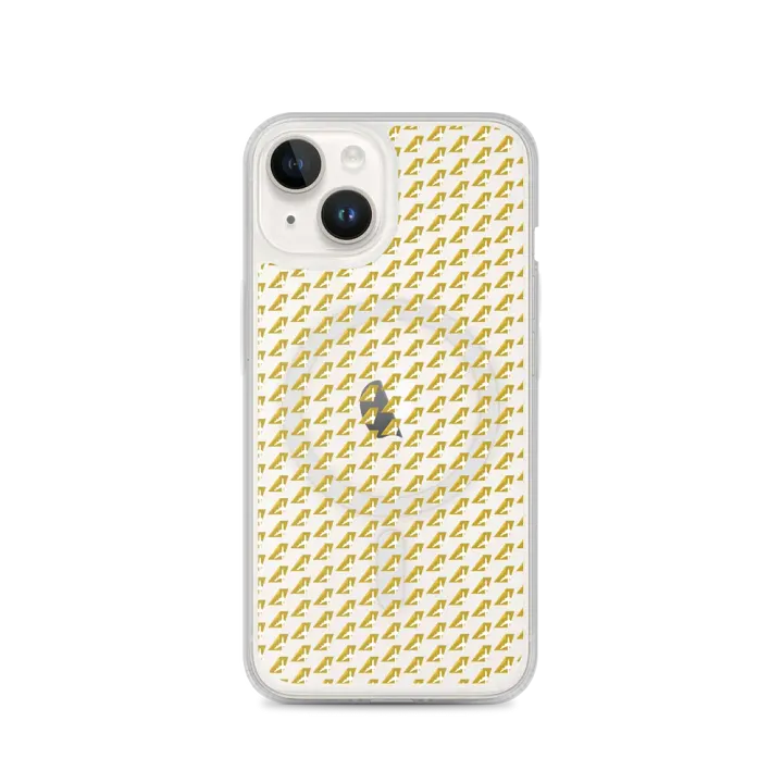 MagSafe® Clear Case for iPhone® - Two-Tone Gold Tailfin Design product image (2)