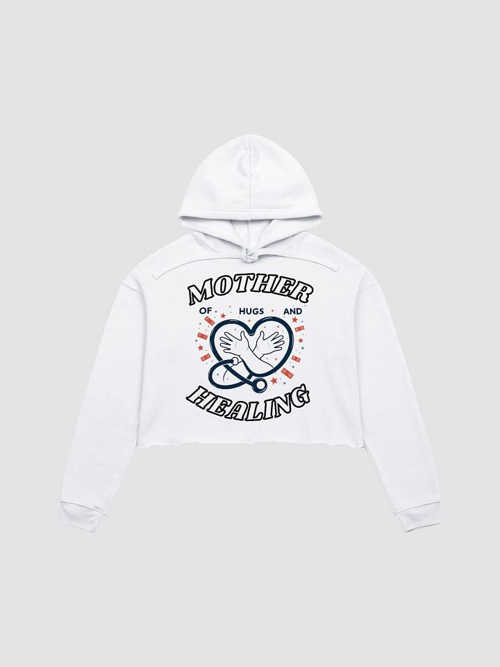 mother of Hugs and healing, Stethoscope Crop Hoodie product image (2)