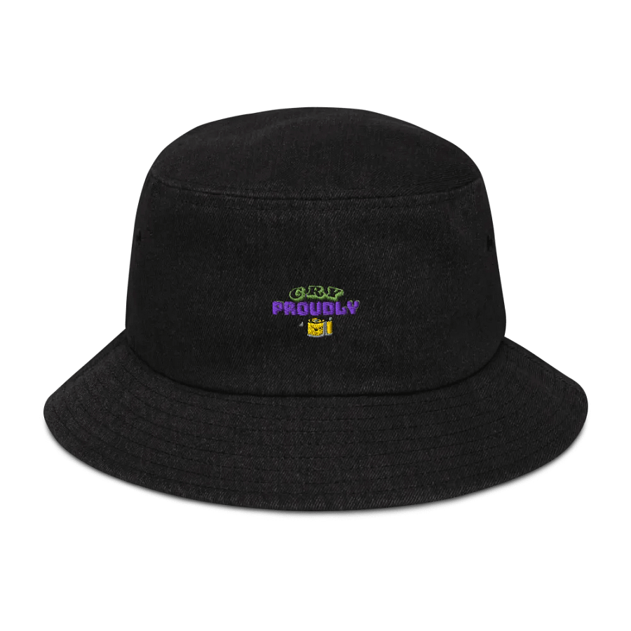 Proudly Bold Denim Bucket Hat product image (1)