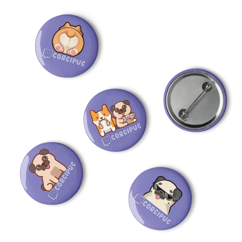 corgi & pug pins (set of 5) product image (4)