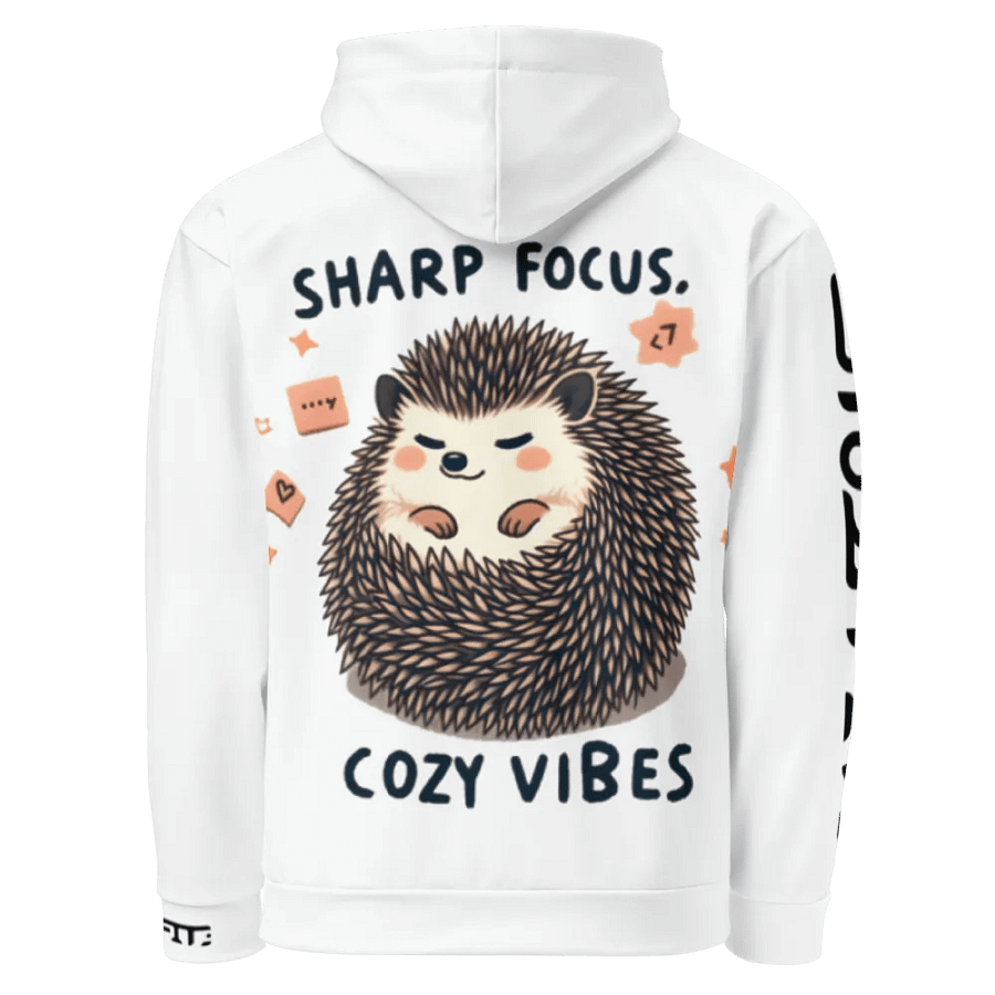 Sharp focus, cozy vibes - Recycled Hoodie product image (1)