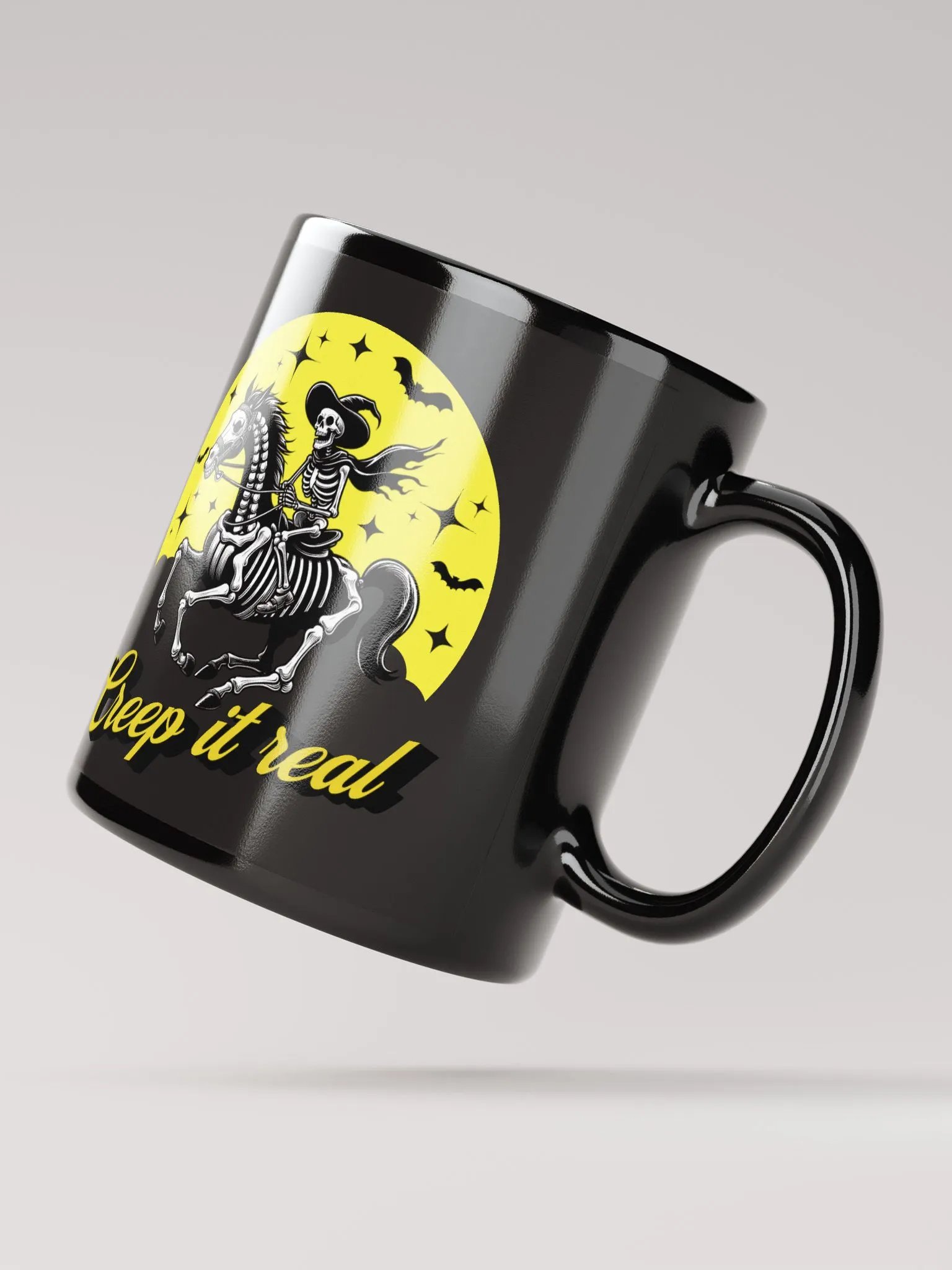 "CREEP IT REAL" / BLACK MUG product image (3)