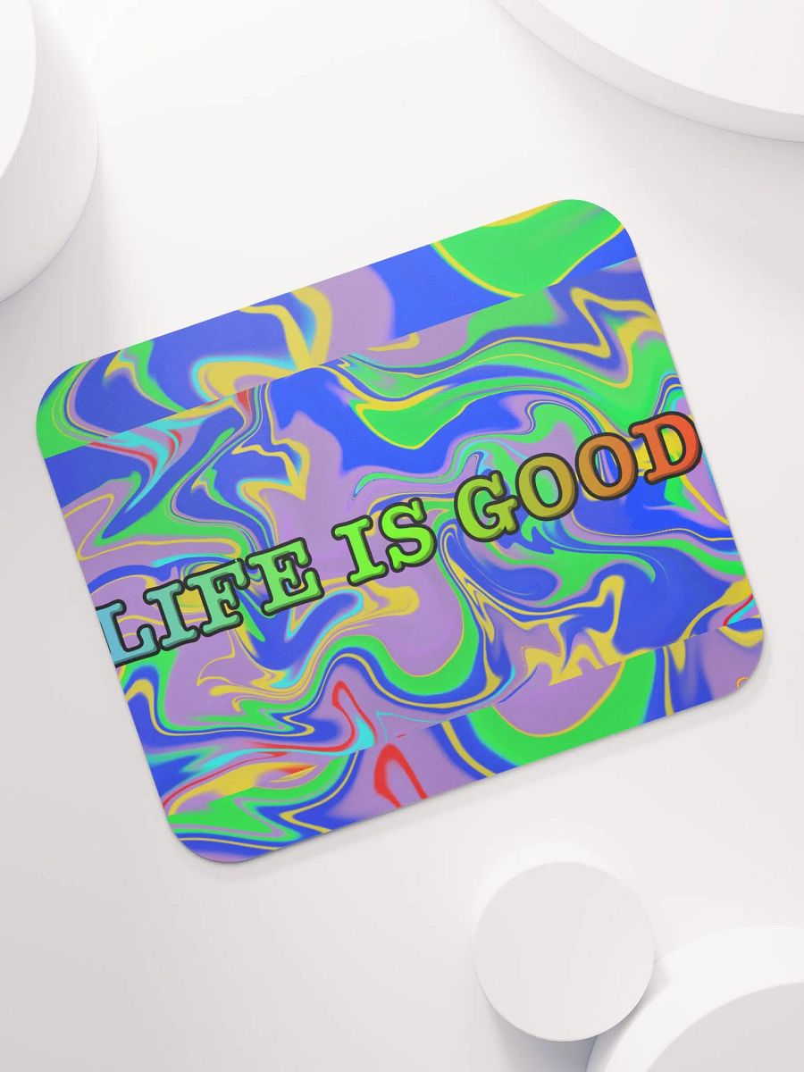 Vibrant Motivation: 'Life Is Good' Mouse Pad product image (7)