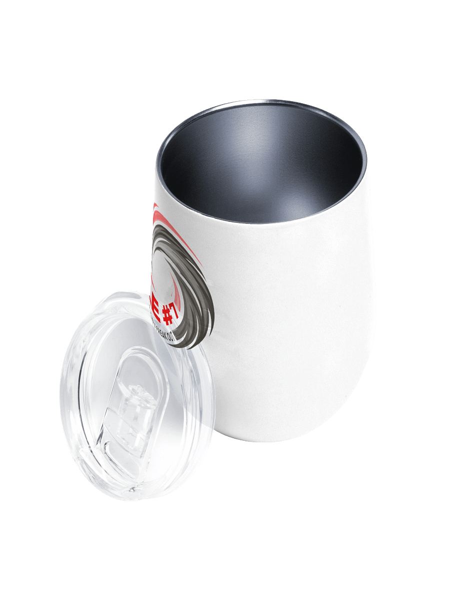 Rule #7 Wine Tumbler Pewter and Red product image (3)