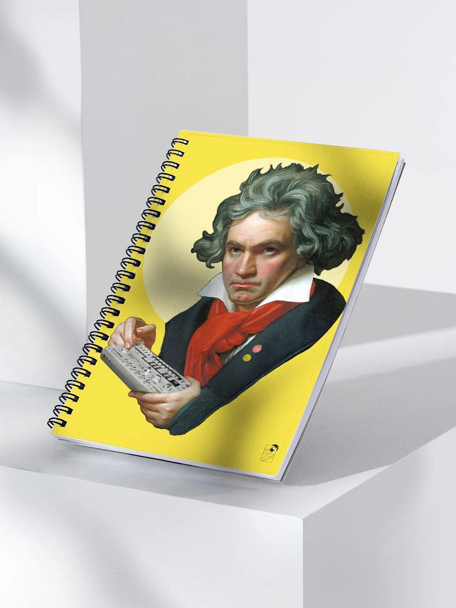 Roland van Beethoven by Frank Fonik, EDM Techno Spiral Notebook product image (4)