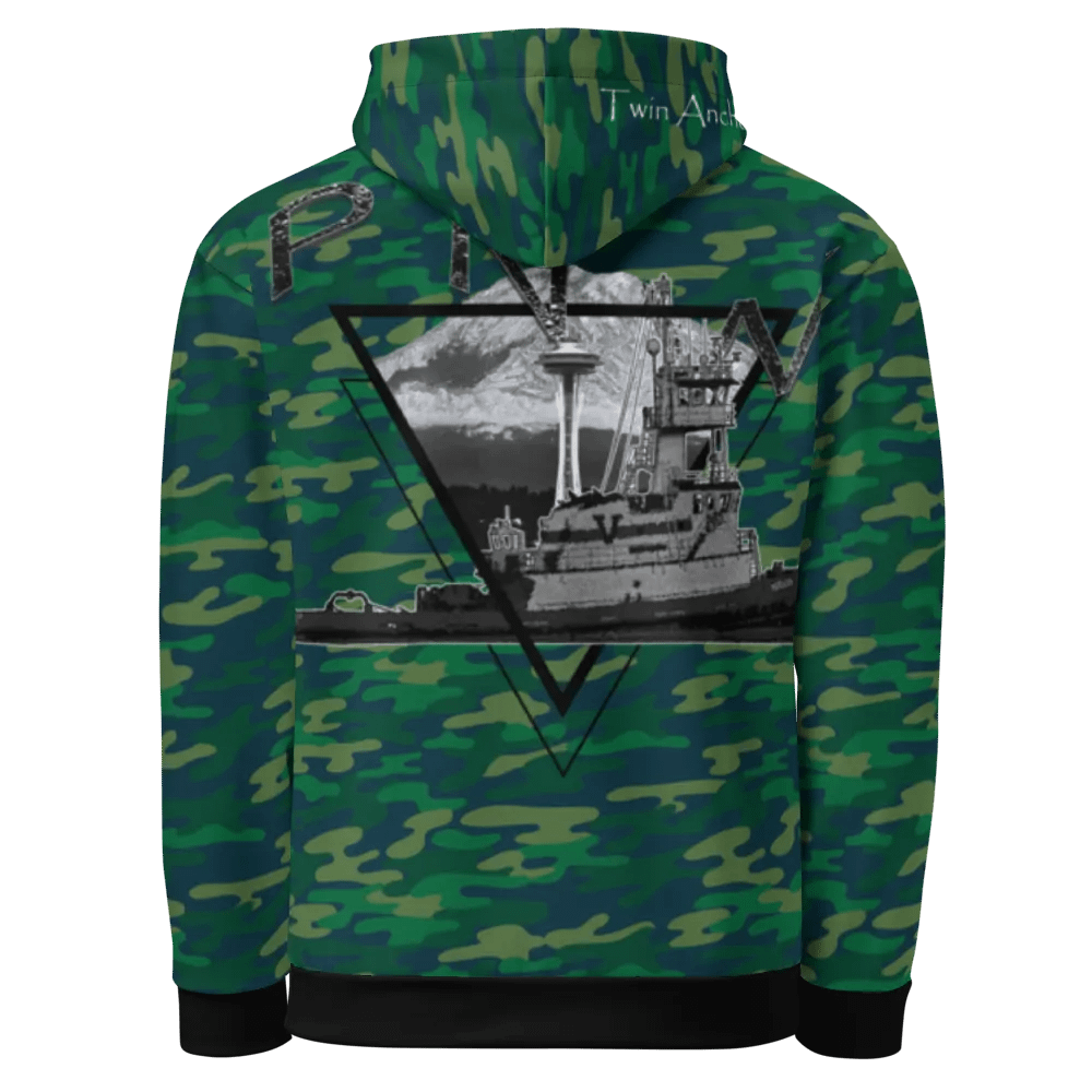 Teal Camouflage PNW 1 Hudson VB Hoodie product image (11)