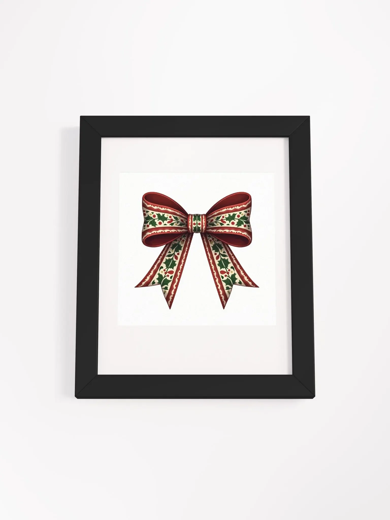 Festive Holly Decorative Bow Poster product image (17)