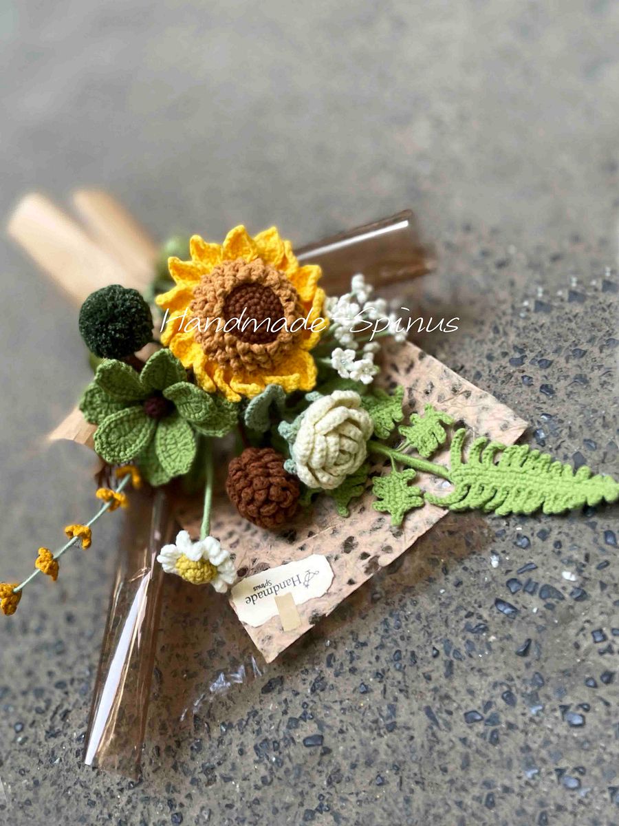 Autumn Psalms Crochet Knit Bouquet product image (5)