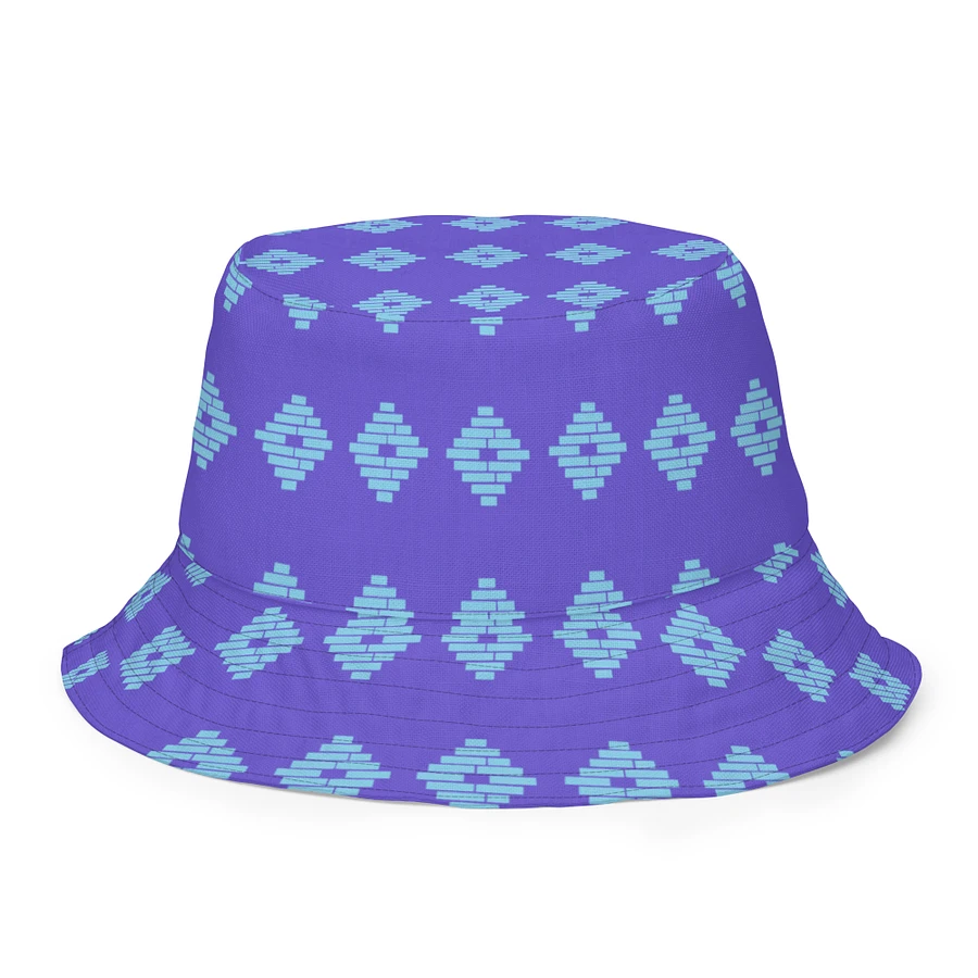 Anacostia Community Museum Reversible Bucket Hat (Purple/Blue) Image 3