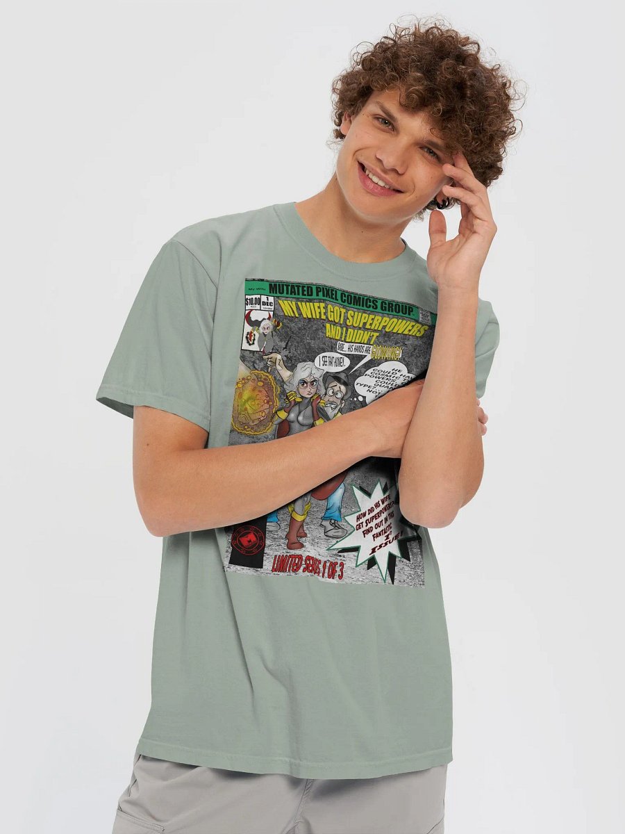 My Wife Got Superpowers and I Didn't Comic Book T-Shirt product image (43)