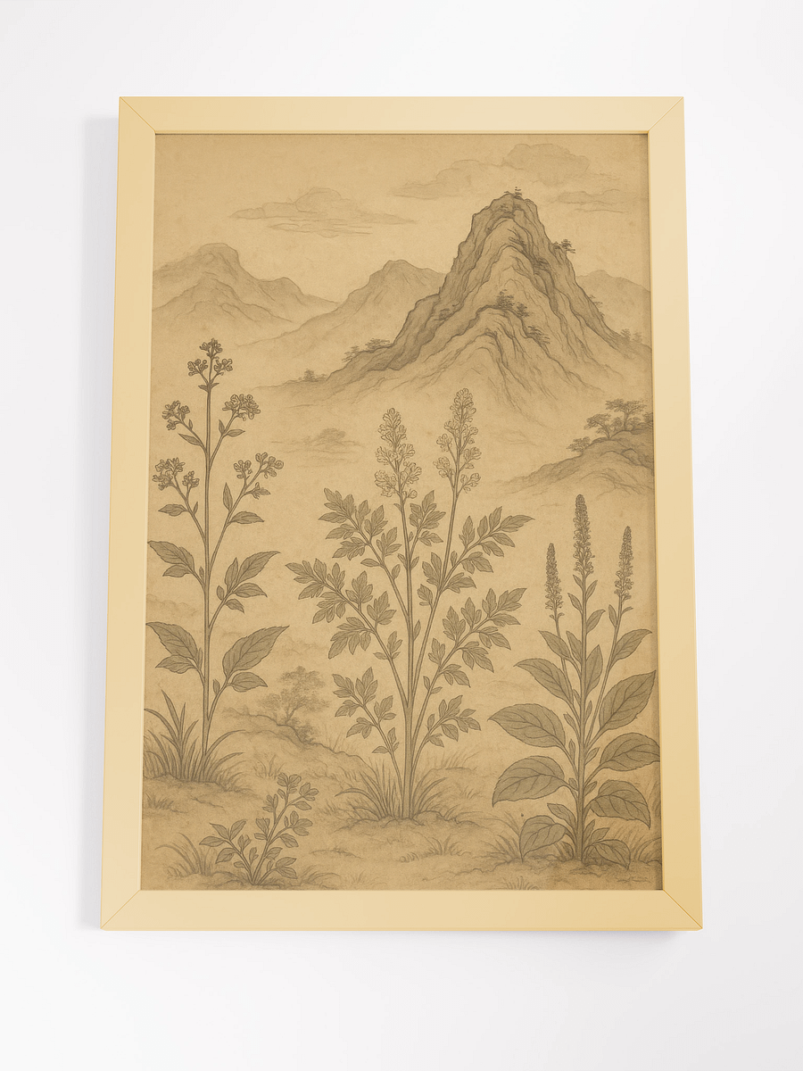 Mountain Botanicals - Serene Landscape Art Print product image (8)
