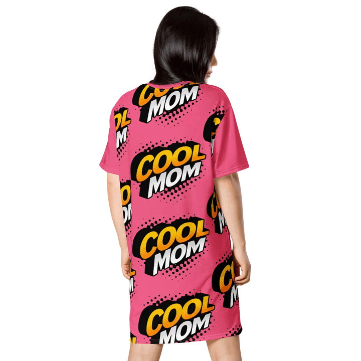 'Cool Mom' All-Over Print T-Shirt Dress product image (2)