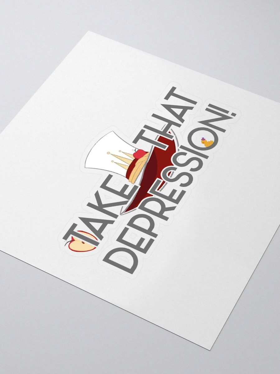 Take That, Depression Sticker | Hazbin Hotel Lucifer-Inspired product image (8)