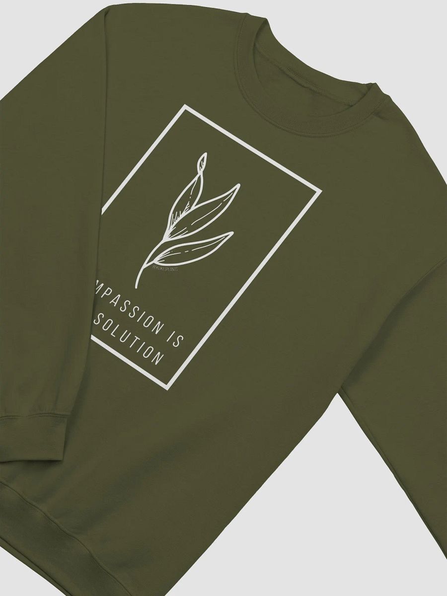 COMPASSION IS THE SOLUTION SWEATSHIRT | Community Over Competition Collection product image (7)