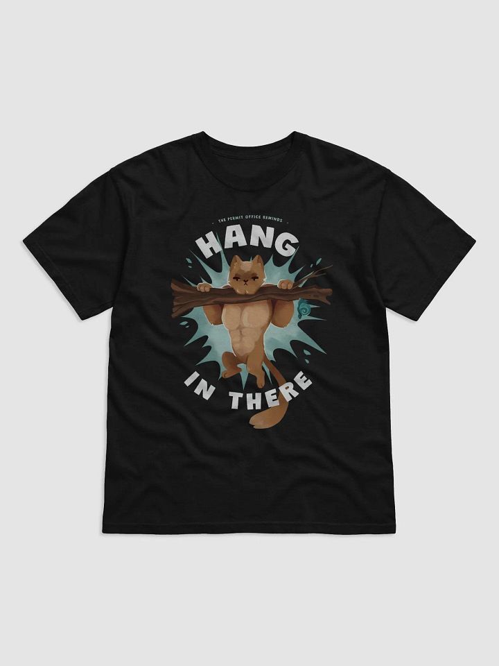 "Hang in there!" Permit Office Cat Tee product image (2)