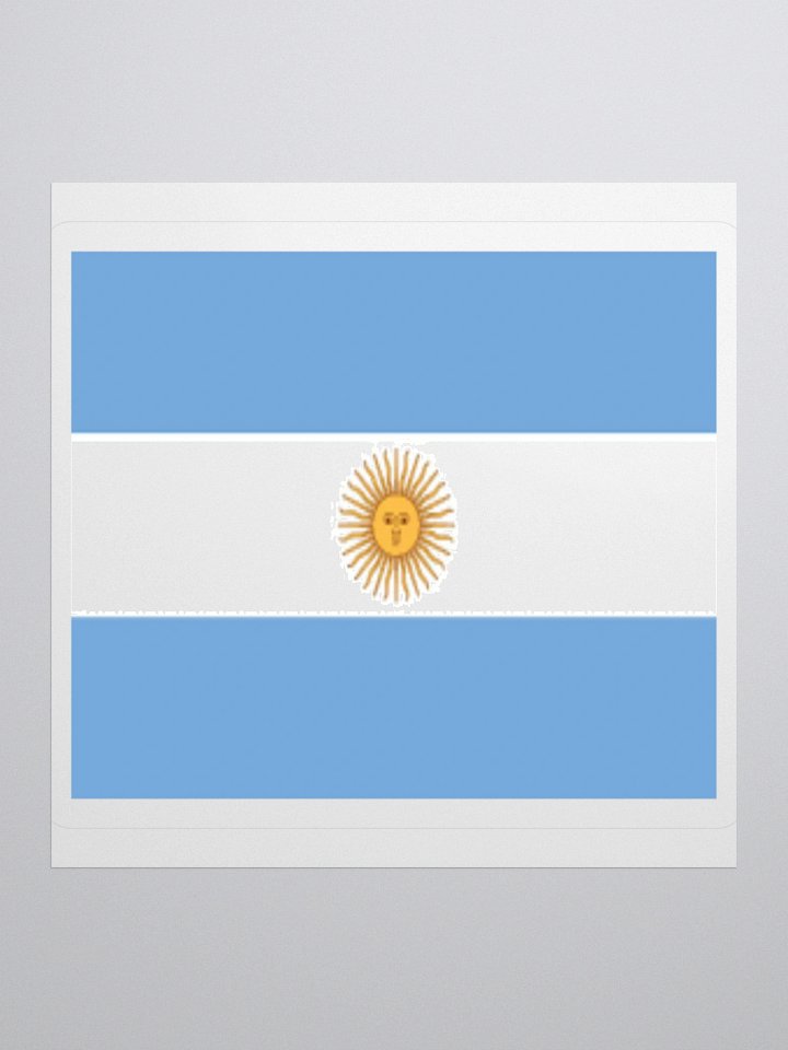 Exclusive Argentina Flag Kiss-Cut Stickers - High-Quality Vinyl, Multiple Sizes product image (2)