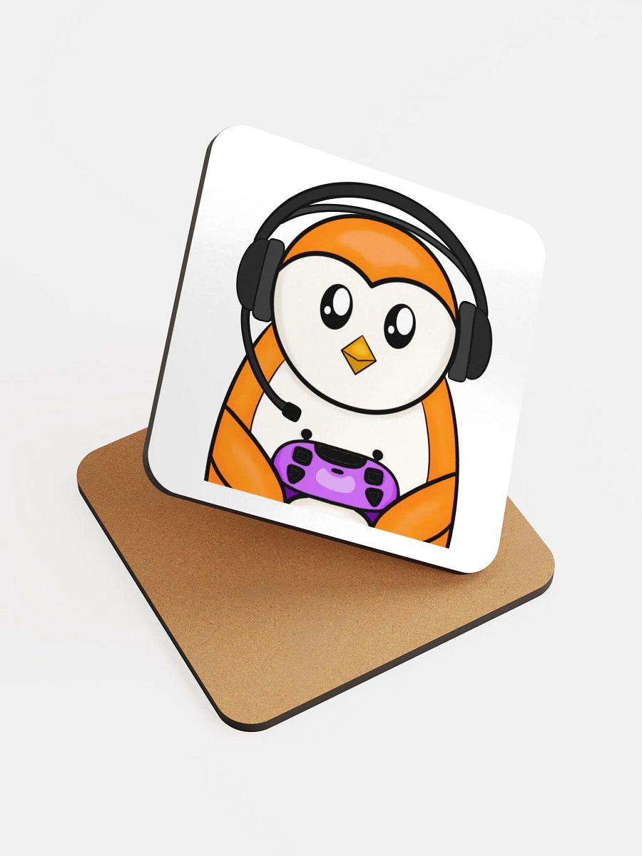 Gamer Penguin Coaster - Orange product image (6)