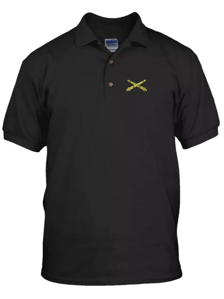 FIELD ARTILLERY OFFICER MILITARY Embroidery Embroidered Unisex Golf Polo Shirt product image (1)