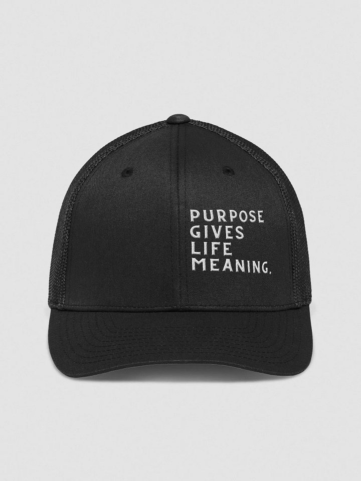 Meaningful Mesh Trucker Hat "purpose gives life meaning" product image (2)
