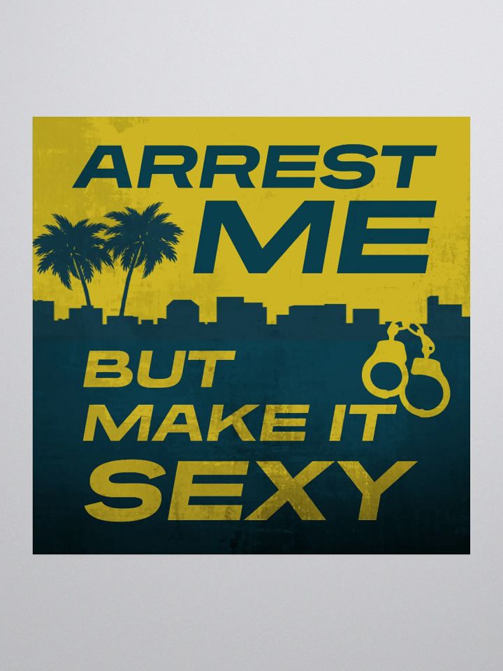 Sexy Arrest Kiss Cut Stickers product image (2)