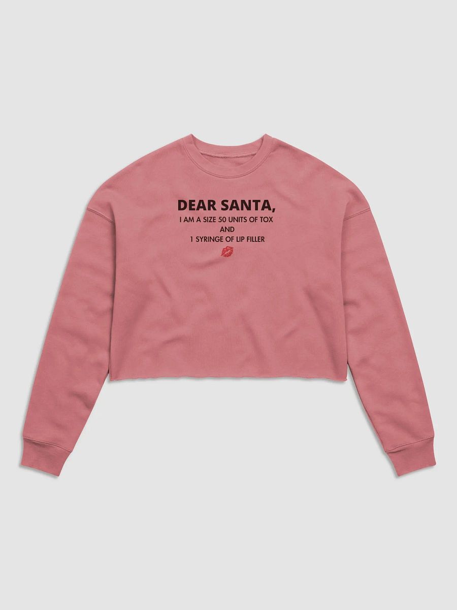Dear Santa Fleece Crop Sweatshirt product image (1)