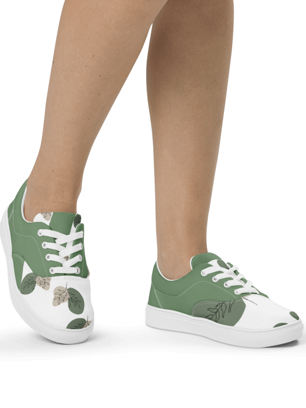 Verdant Vibe Lace-Up Canvas Shoes product image (3)