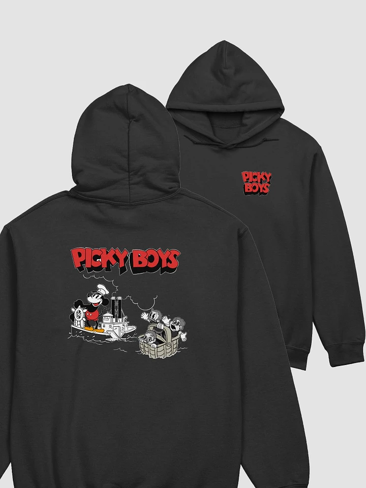 Mouse Boat Two Sided Hoodie (Black) product image (1)