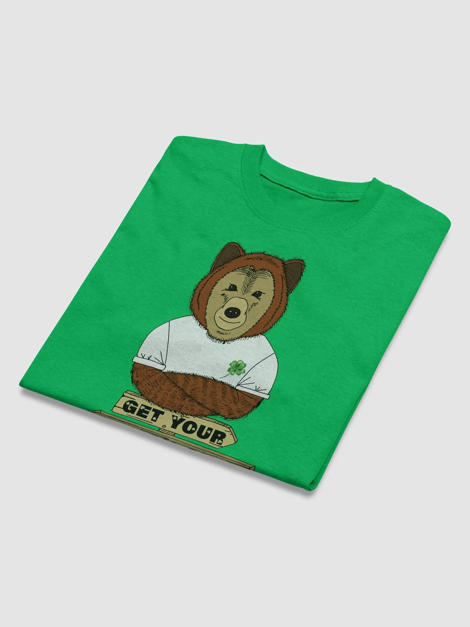 Shamrock Bear Heavyweight T-shirt product image (4)