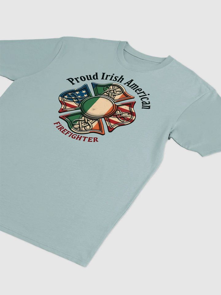 Proud Irish American Firefighter Emblem Tee product image (5)