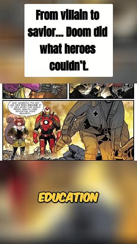 Even skeptics concede... Doctor Doom became their unlikely hero. 💀 Defending the UN from Dormammu's wrath, he turned from arc...