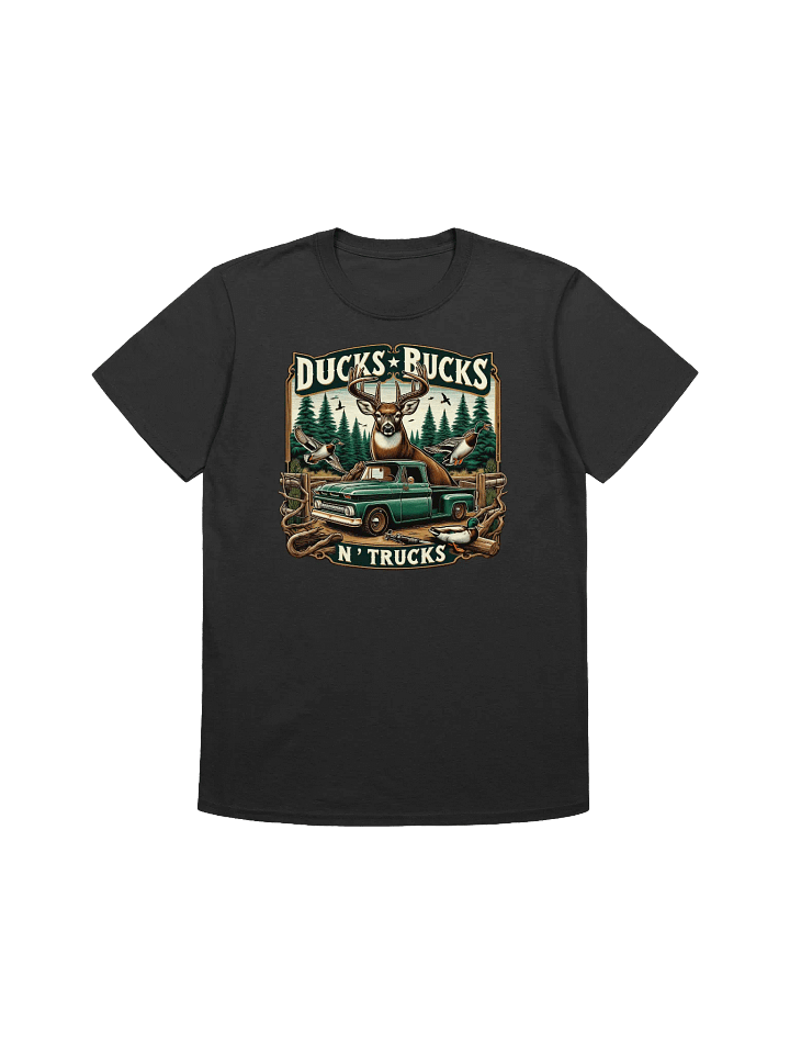 Hunting - Ducks Bucks n' Trucks - Vintage Outdoor Adventure Graphic T-Shirt product image (3)