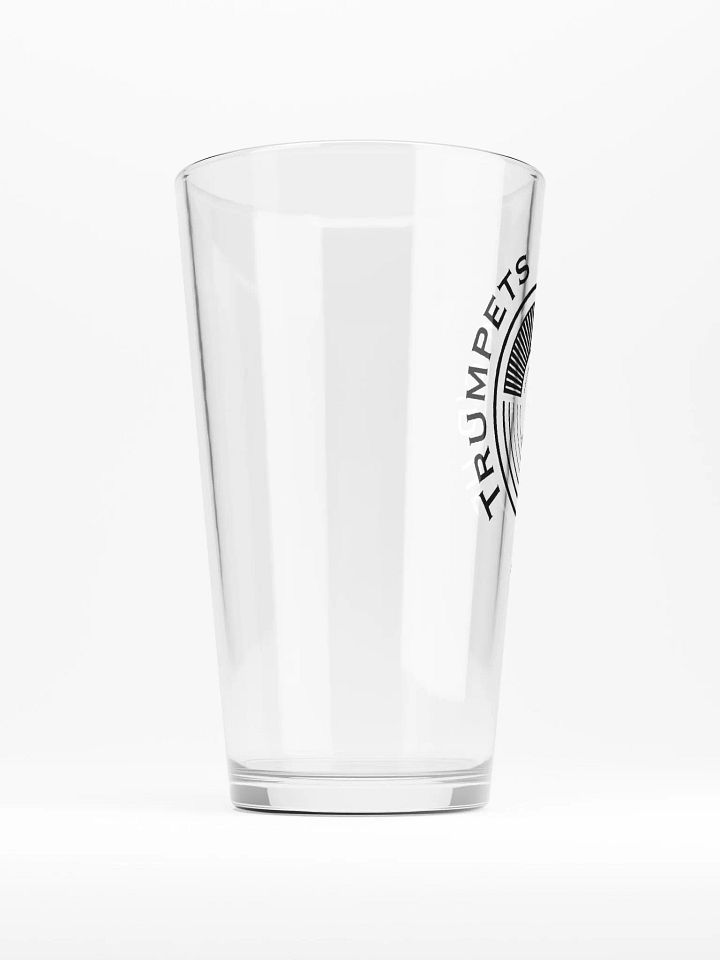 Trumpets Mic'd Up Logo Pint Glass product image (2)