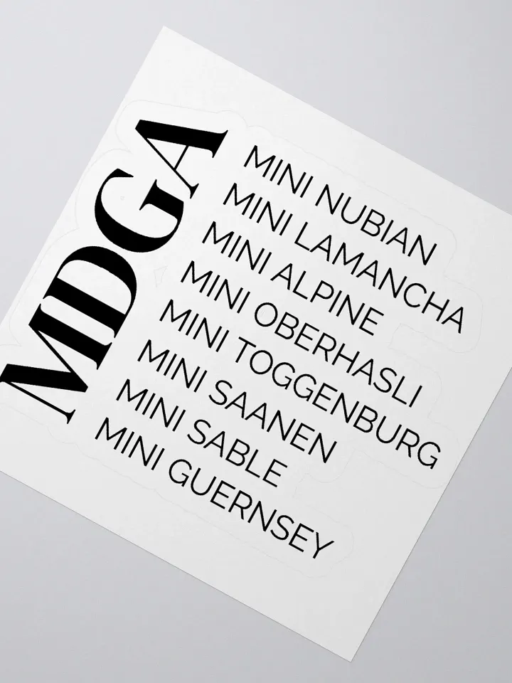 MDGA Breeds sticker product image (4)