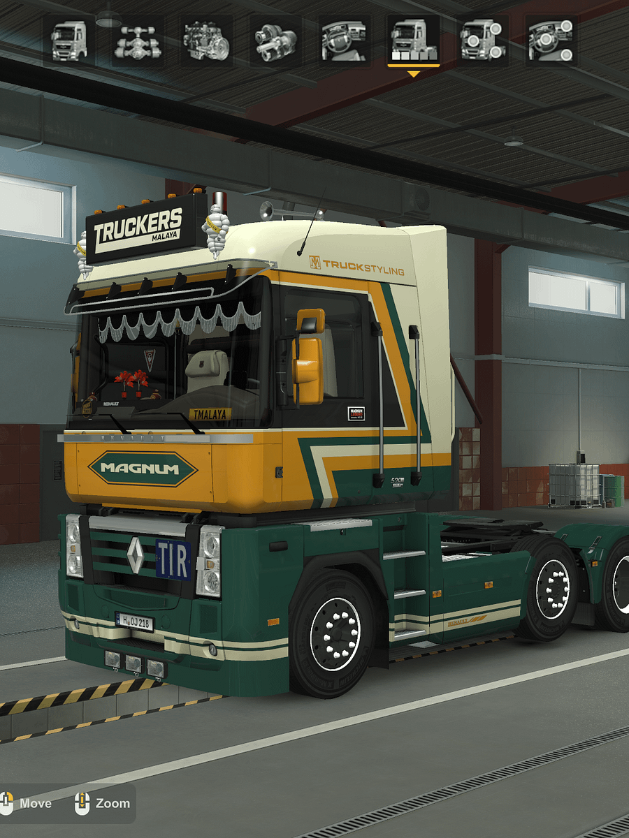 ETS2 TM Renault Magnum and T Skin + Schmitz S.KO Trailer Changeable Multicolor Skin Pack product image (4)