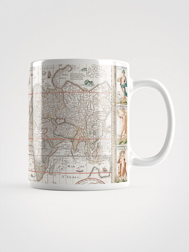 Vintage World Map White Glossy Mug product image (1)