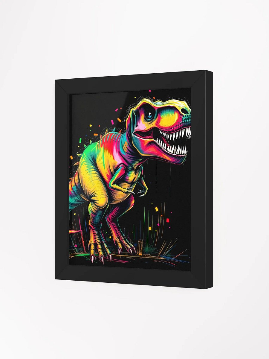 Rainbow Rex Framed Art Print product image (18)