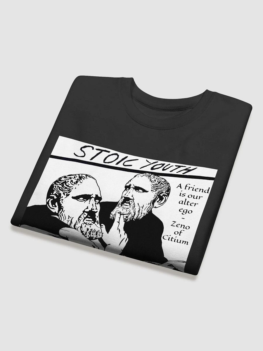 Stoic Youth Zeno of Citium quote Cotton Heritage Premium Sweatshirt product image (4)